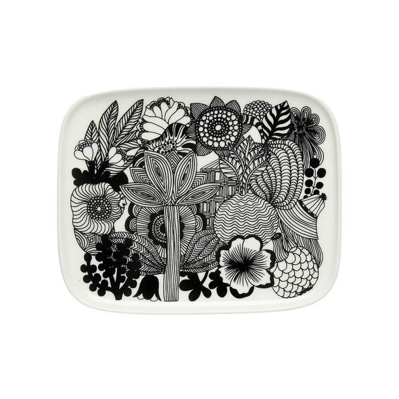 Marimekko Oiva/Siirtolapuutarha Small Rectangular Plate